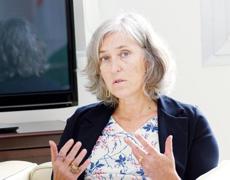 Mme Francesca Di Mauro Ambassadeur Union Européenne en Côte d'Ivoire se félicite des bonnes relations entre la Côte d'Ivoire et son institution. (Ph: Poro Dagnogo)