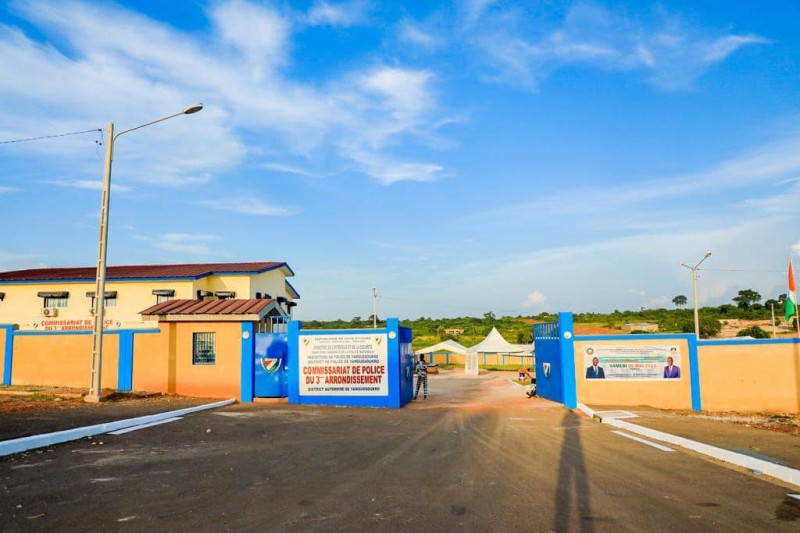 Yamoussoukro a également inauguré un commissariat. (Ph: Dr)