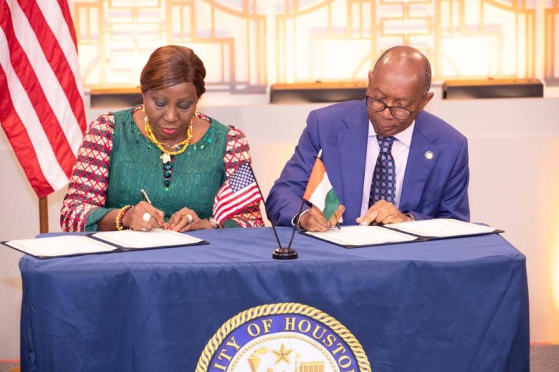Le maire de la commune d’Abobo, Kandia Camara, a noué un important partenariat avec la ville de Houston aux États-Unis. (Ph: Dr)