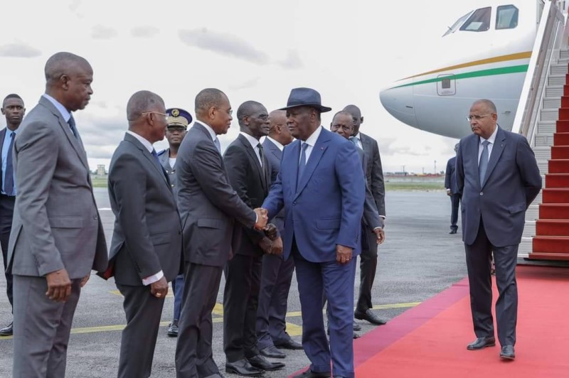 Le Président de la République Alassane Ouattara a regagné Abidjan, le dimanche 21 mai 2023
