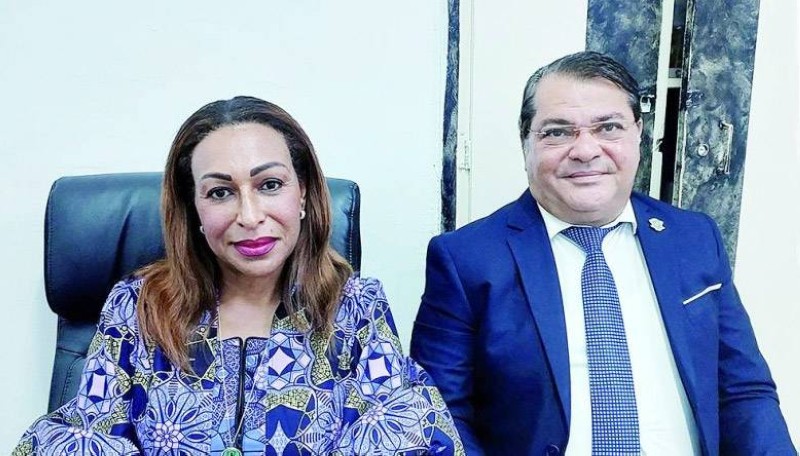 La fondatrice, Zarour Rachelle Bictogo, a décliné les grandes lignes des actions de sa fondation en présence de son frère, Ryad Zarour, également membre de la structure. (Ph: Dr)