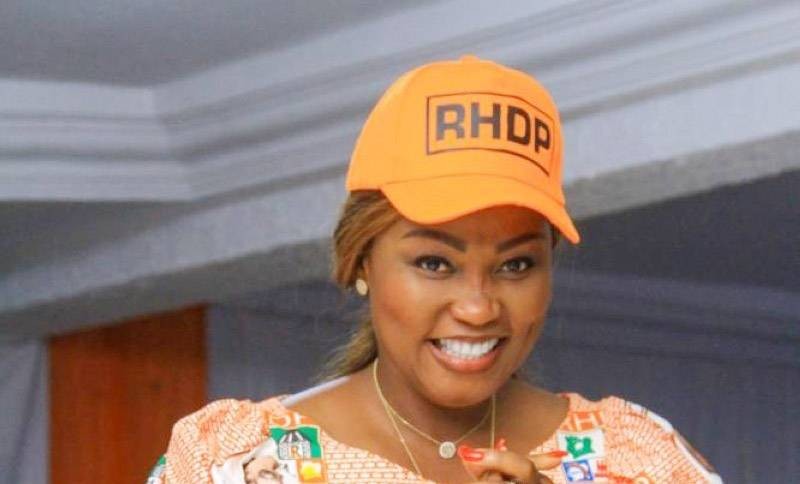 Atsé Akissi, la seule femme parmi les 9 candidats du Rhdp dans le Gbêkê. (Ph: Dr)