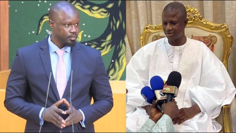 Ousmane Sonko et Antoine Félix Diome se rejettent la responsabilité des échauffourées. (Ph: Dr)