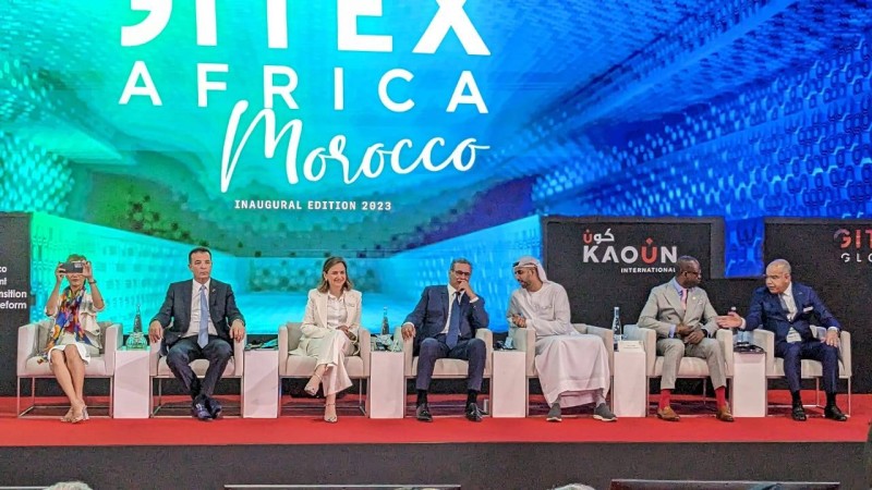 La première édition de Gitex Africa 2023. Une vue des personnalité présente à l'ouverture