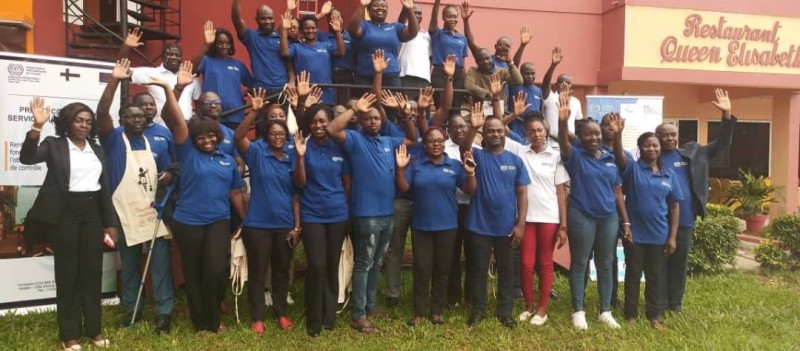 Les journalistes engagés pour le travail décent en Côte d'Ivoire. (DR)