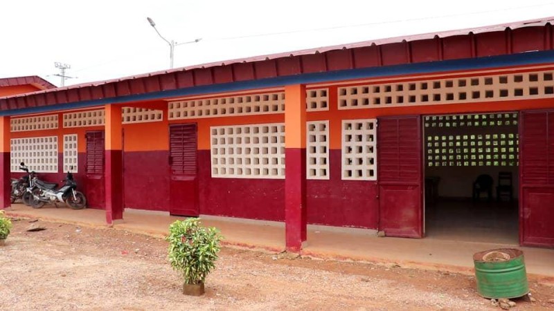 Une vue du collège Alassane Ouattara de Djédjédigbépa