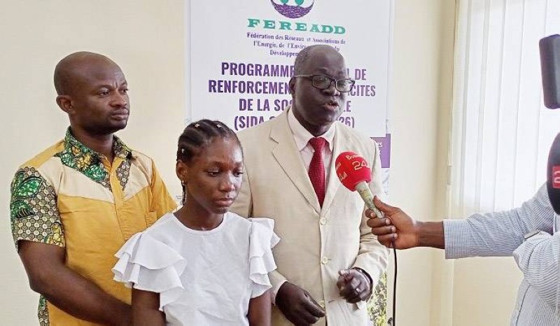 Loukou Koffi Jules (au micro), président du Conseil d’administration de la Fereadd. (Ph: Dr)