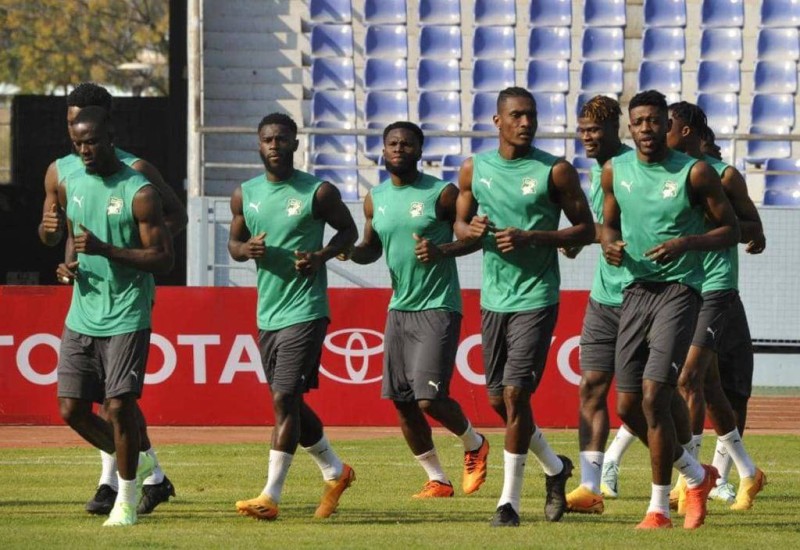 Les Eléphants ont effectué leur dernier entrainement, vendredi après-midi. (Dr)