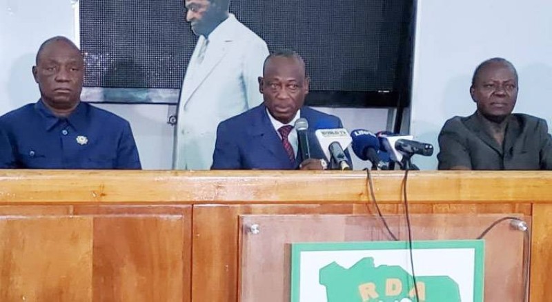 Le porte-parole du Pdci-Rda, Brédoumy Kouassi Soumaïla. (Ph: PN)