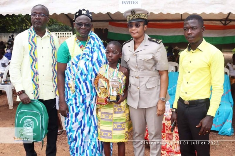 La petite Akpo Grace distinguée a obtenu avec brio le Cepe. (Ph: Dr)