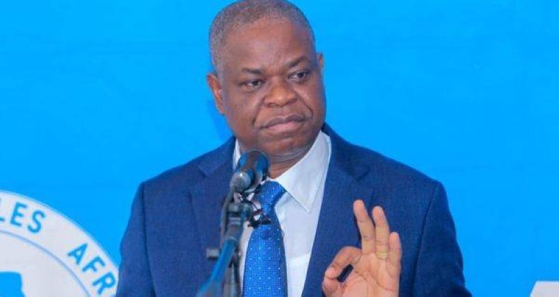 Le porte-parole du PPA-CI, Justin Koné Katinan