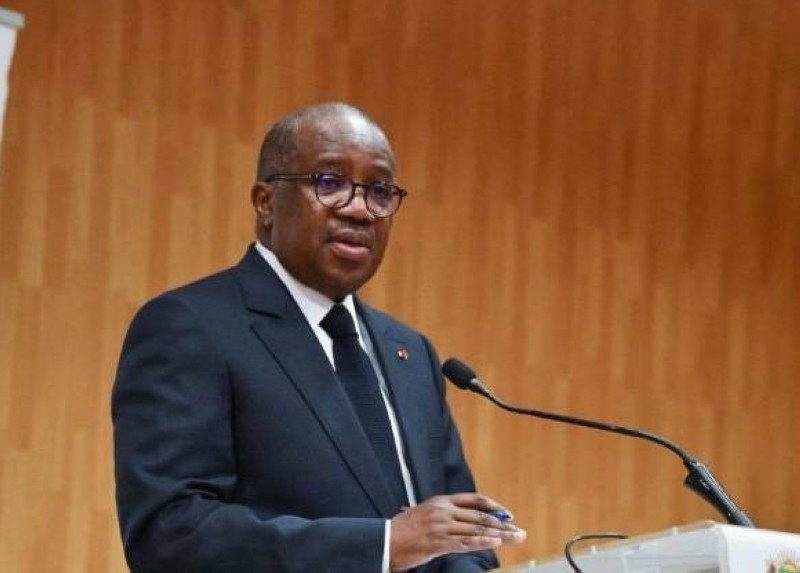 Le Garde des Sceaux, ministre de la Justice et des Droits de l'Homme, Jean Sansan Kambilé
