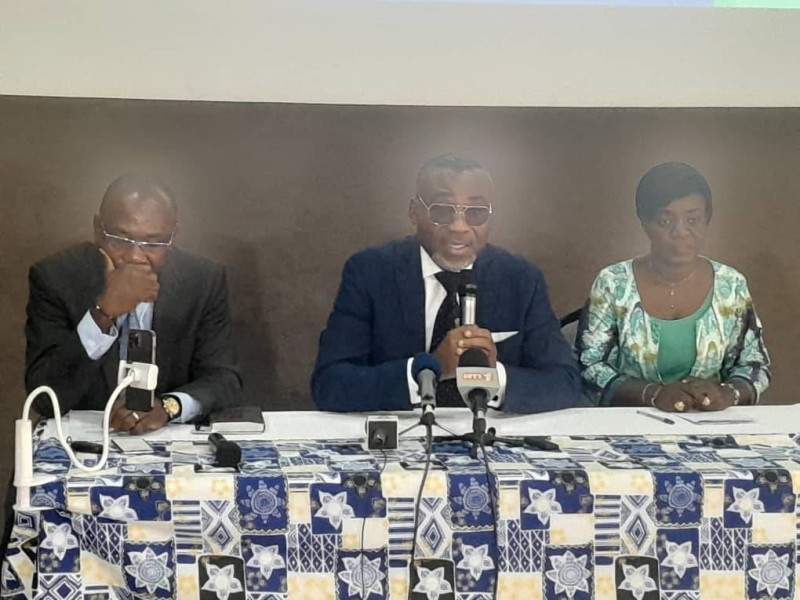 Dr Gervais Boga Sako et son équipe exhortent les partis politiques à des élections apaisées. (Ph: Dr)