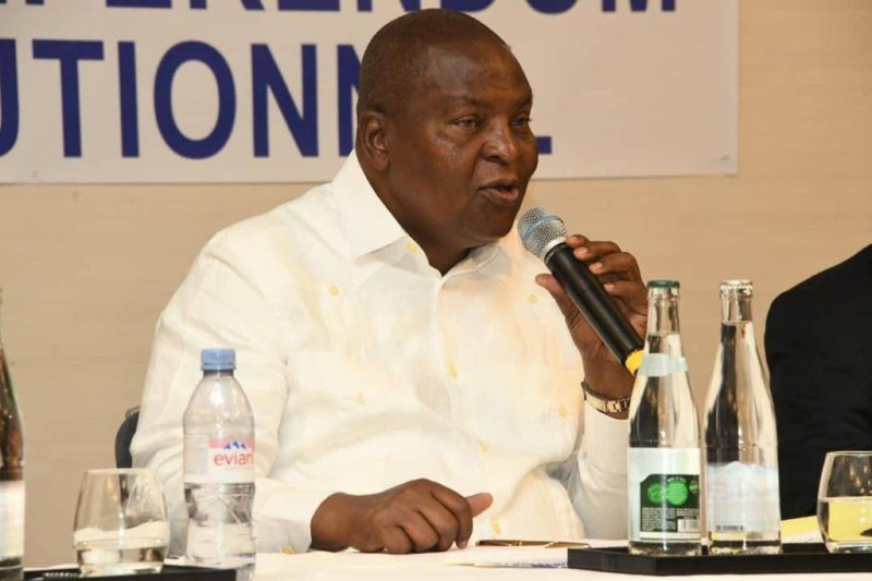 Le Président centrafricain, Faustin-AArchange Touadéra