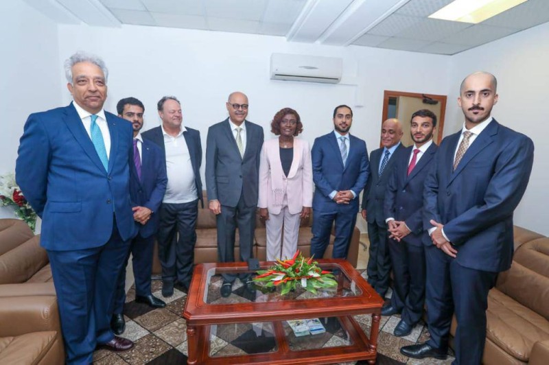 Le président d'AlSayeg Group, Abdul Jabbar AlSayeg et sa délégation chez le Prof Mariatou Koné