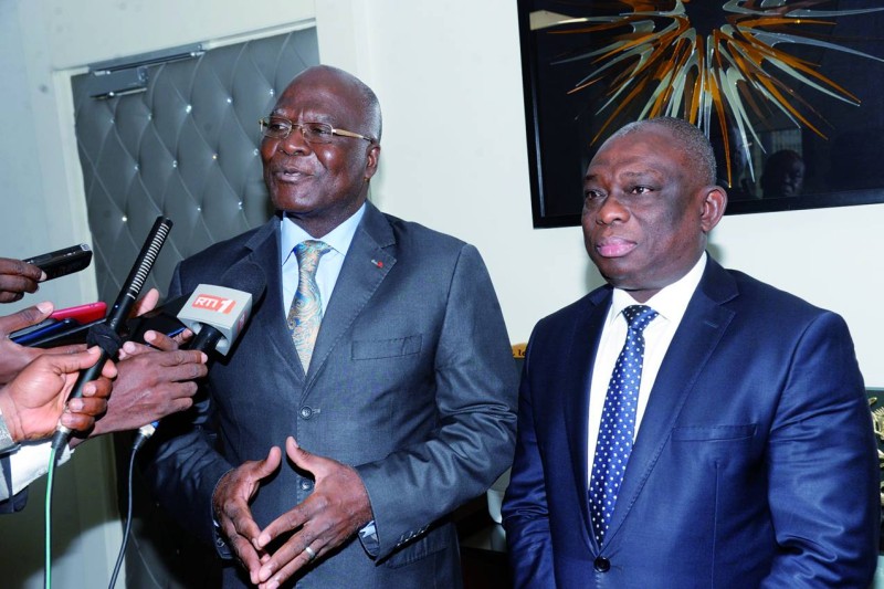 Les enjeux de la paix et de la réconciliation était au centre des échanges entre ministre Kouadio Konan Bertin et le cadre du PPA-CI, Amani NGuessan (Ph: DR)