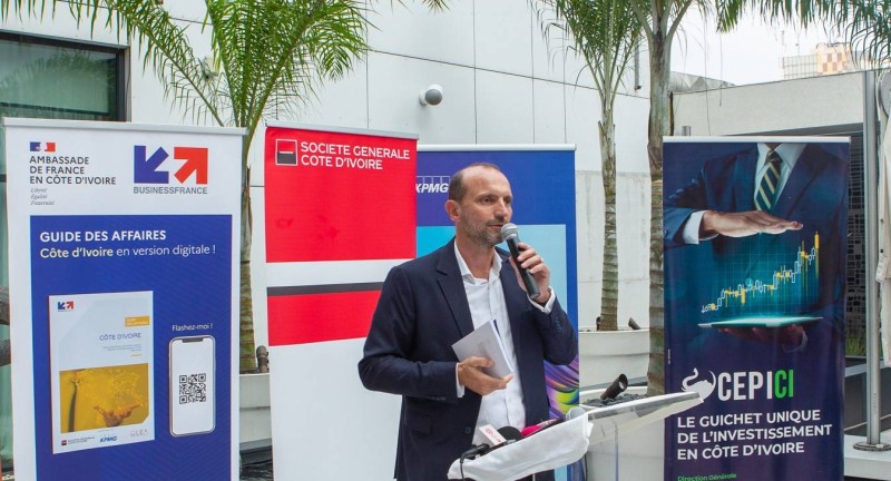 Jean César Lammert, directeur de ‘’Business France’’, a expliqué le contenu du guide des Affaires mis à la disposition des entreprises françaises. (Ph: Dr)