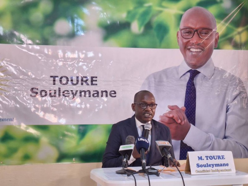 Le candidat Touré Souleymane défie François Amichia. (Ph: P.N)