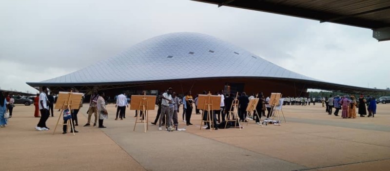 Une vue de l'extérieur du Parc des expositions. (Dr)