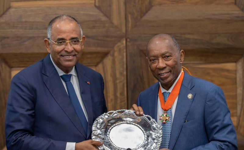 Le premier ministre Patrick Achi et le maire de Houston