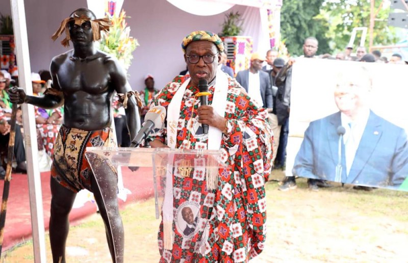 Le président du Cesec, Dr Eugène Aka Aouélé. (Ph: Sébastien Kouassi)