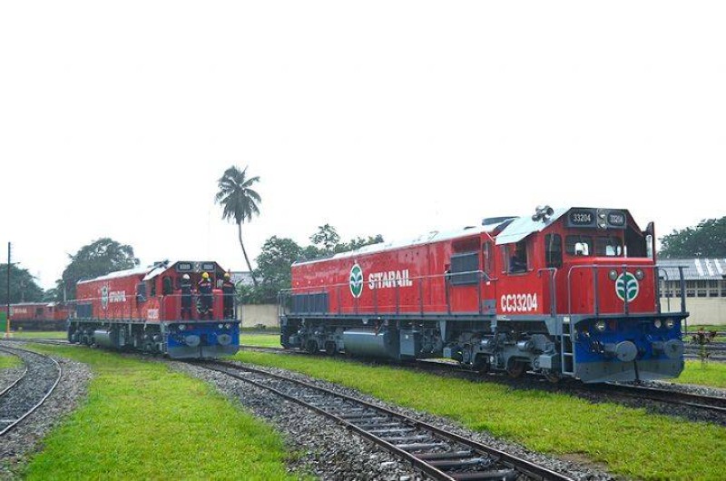 Le trafic ferroviaire suspendu à la suite des pluies diluviennes. (Ph: Dr)