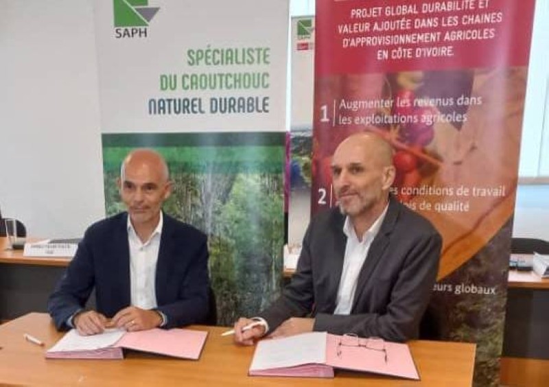 Steffen Müller (Directeur résident Giz par intérim) et Thierry Serres (Directeur général de la Saph).
