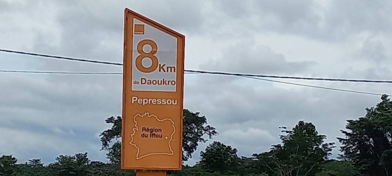 Les rues désertes de Pepressou et des villages environnants sont le signe du malheur qui frappe la région. (Ph: Edgar Yeboué)