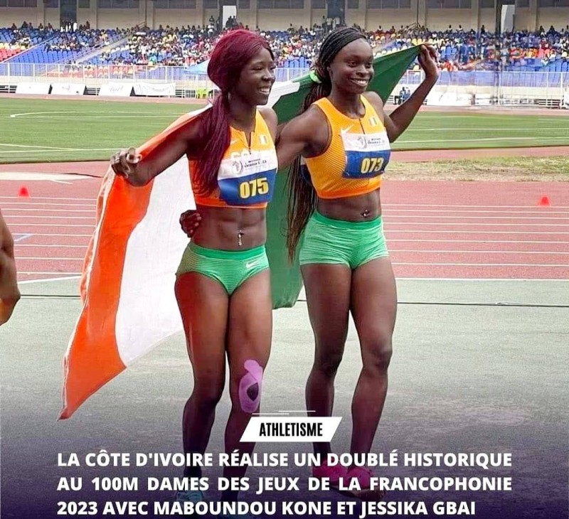 Maboundou et Jessika ont dominé le sprint à Kinshasa