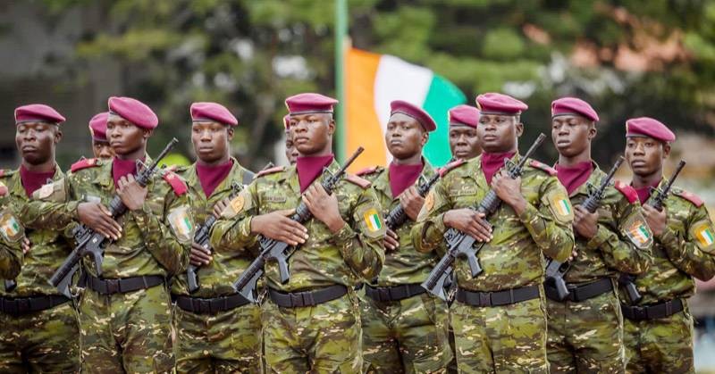 Une vue des éléments des Forces de défense et de sécurité. (Ph: Présidence)