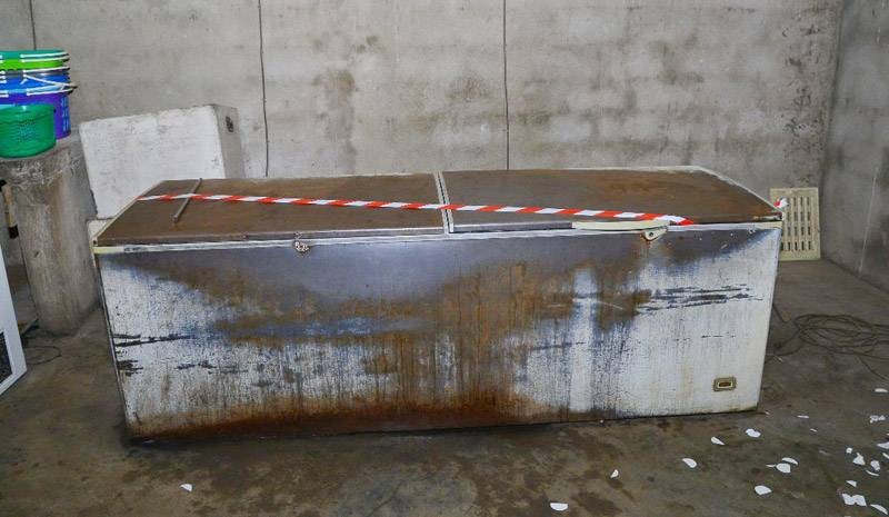 Un des congélateurs délabrés de la fabrique des produits laitiers. (Ph: Dr)