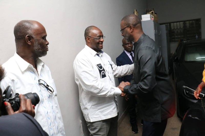 La visite de Tidjane Thiam chez Guikahué
