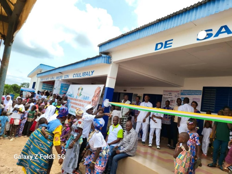 Le nouveau centre de santé de San Poro qui a été inauguré.