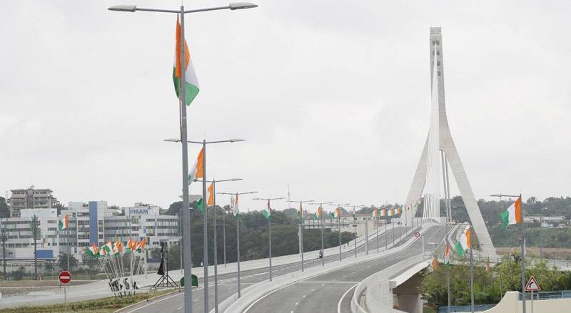 Une vue du nouveau pont Alassane Ouattara. (Ph: Dr)