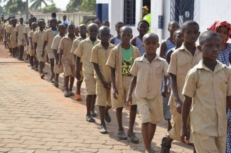 Des elèves du scolaire