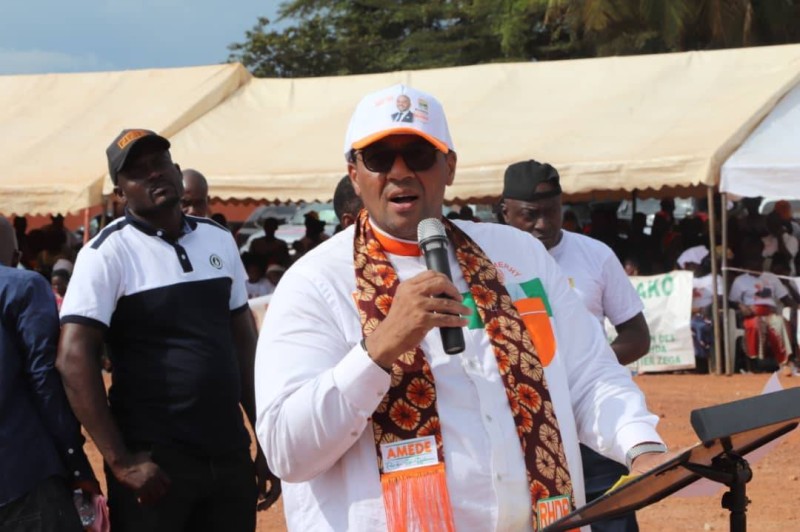 Samy Merhy, candidat sortant Rhdp à l'élection municipale de Lakota, s'est félicité de son bilan à la tête de la mairie de la cité des Éléphants. (Ph: Dr)