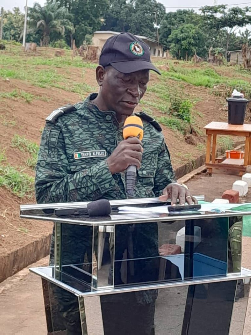 Colonel Tiapo K. Félix,  directeur régional des eaux et forêts de la région du Haut-Sassandra. (Ph: Bipa)