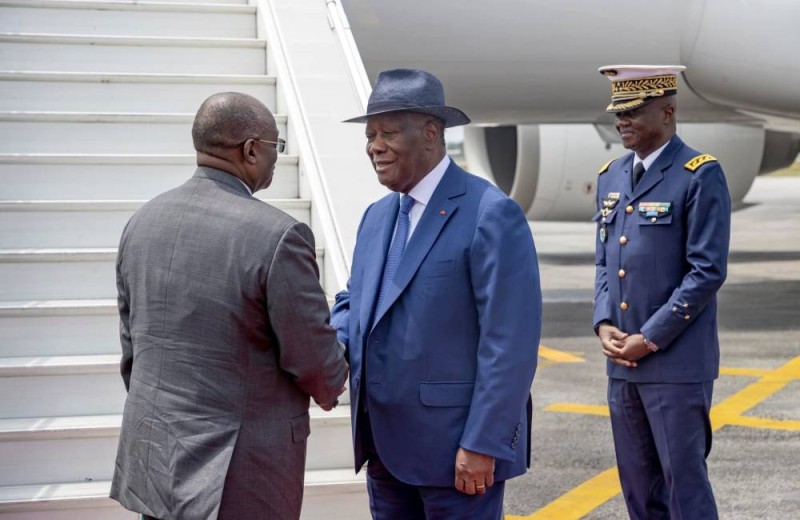 Avant son départ, le 17 août dernier, le Chef de l'Etat, Alassane Ouattara, avait reçu les civilités du vice-Président Tiémoko Meyliet Koné (Ph: Présidence)