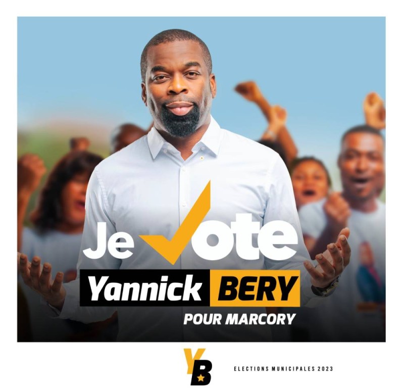 Yannick Bery, candidat indépendant à Marcory.