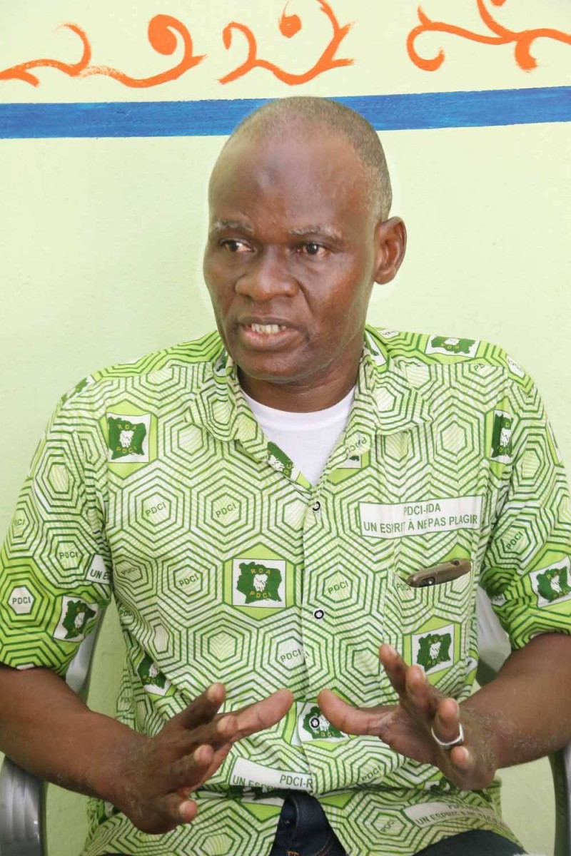 Ouattara Souleymane du Pdci-Rda a opté pour une campagne de proximité. ( Poro Dagnogo) 