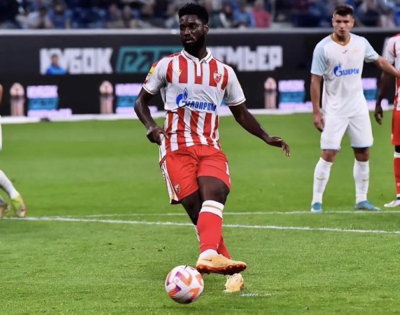 Jean Philippe Krasso,l'attaquant de l'Etoile Rouge de Belgrade