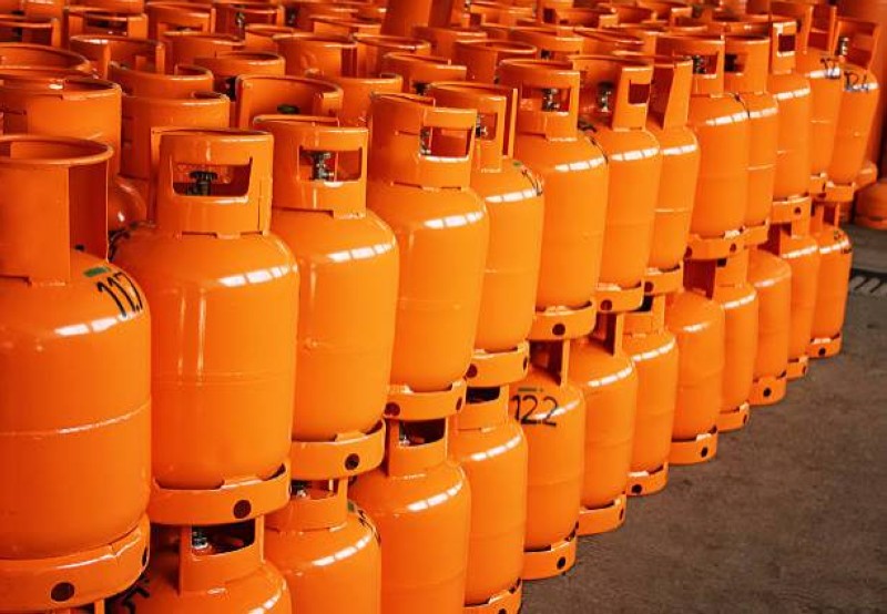 Les bouteilles de gaz. (Ph: Dr)