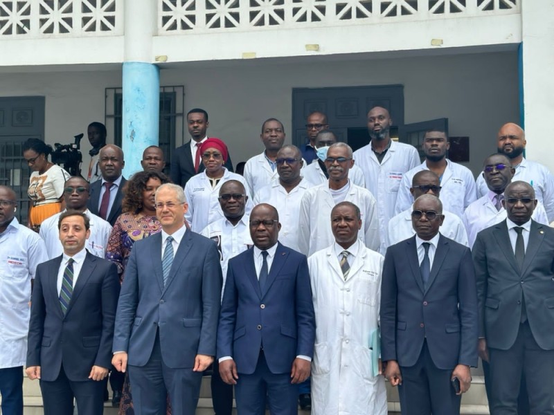 Pierre Dimba (au centre) a salué l'acte du gouvernement égyptien. (Ph: Dr)