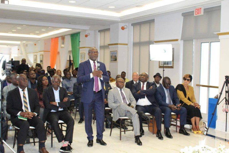 La salle des fêtes de l'ambassade de Côte d'Ivoire aux Usa
