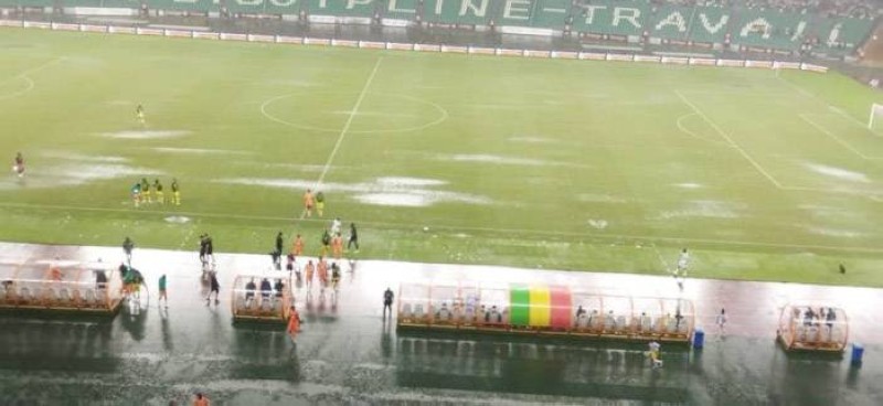 Le Stade d'Ebimpe inondé. (Ph: Dr)
