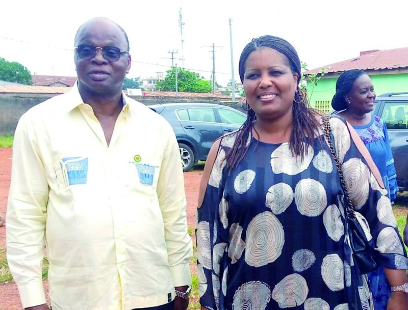 Kouadio Kpli et Diby Béatrice, sénateurs de l'Iffou. (DR)