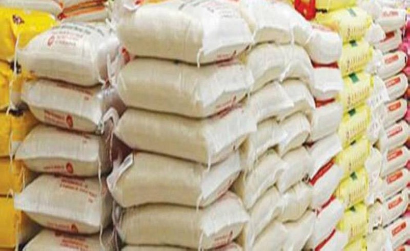 Une vue des sacs de riz. (Ph: Dr)