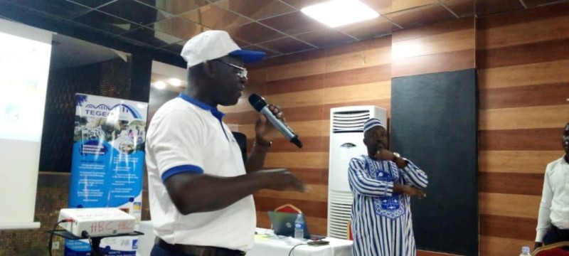 Les responsables de l'entreprise lors du lancement de la société à Abidjan. (Ph: Dr)