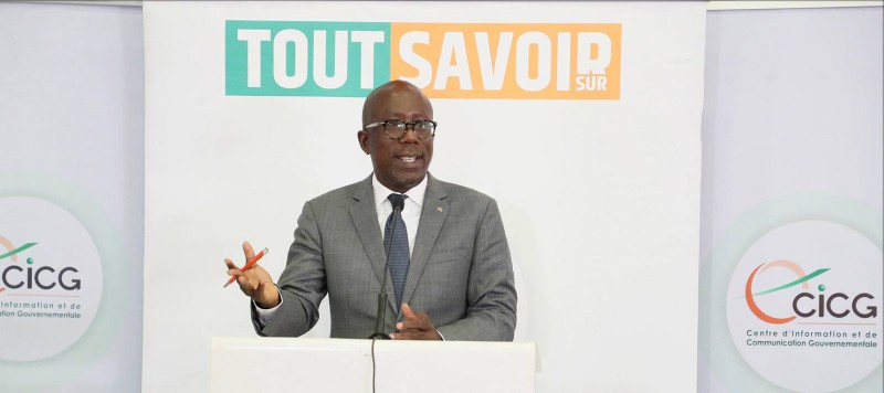 Le directeur de l'Adressage au ministère de la Construction, du Logement et de l'Urbanisme, Alphonse N'Guessan,