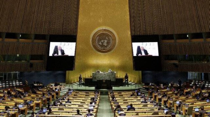 Tribune de l'Onu. (Ph: Dr)